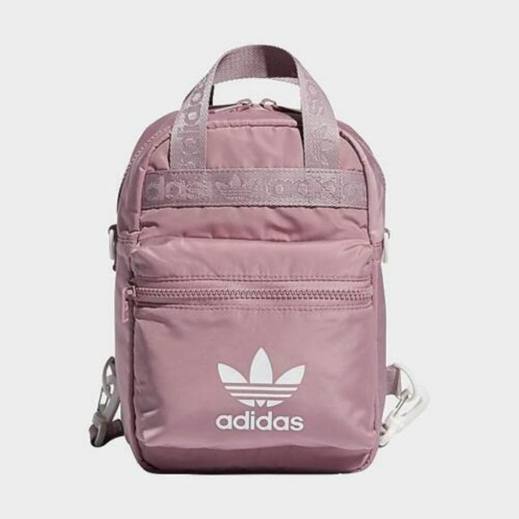 NWT ADIDAS Originals Micro 2.0 Mini Backpack Mauve Purple/White